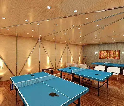 Rejoice in gaming fun zone and indoor activity amenities at Velly Belly Club